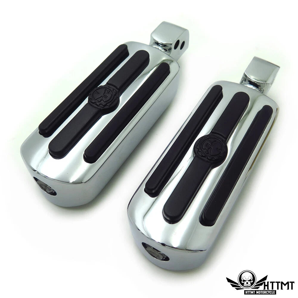 Groove Gear Skull Footpegs for Yamaha V-Star 1000, 650, Royal Star, V-Max