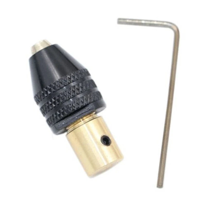 Electric Motor Shaft Chuck Fixture Clamp for Drill Bit (0.3-3.5mm)