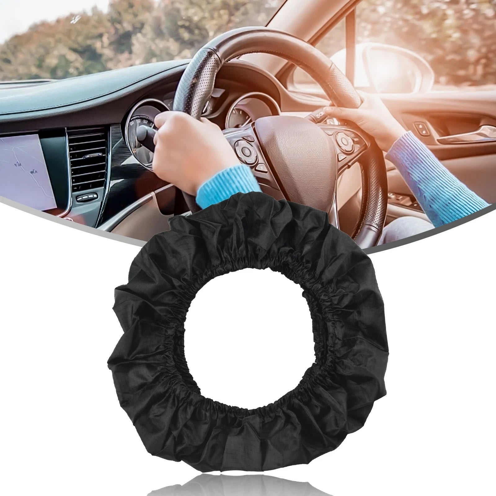 Steering Wheel Cover for Universal Fit (Anti Pollution, Dust Resistant)