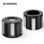 Front Axle Nut Covers for Harley V-Rod (2002–2017) - Black