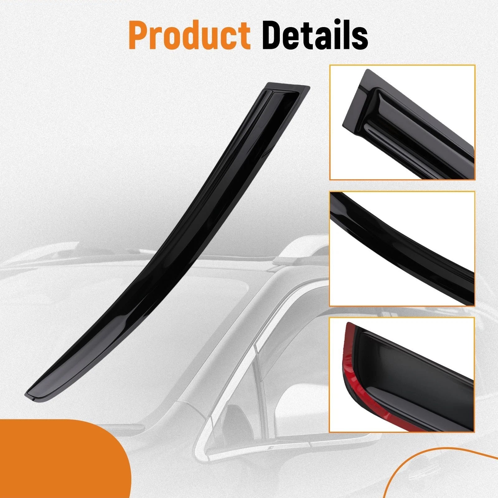 Set of 4 Side Wind Deflectors for Honda Jazz (2015–2020)
