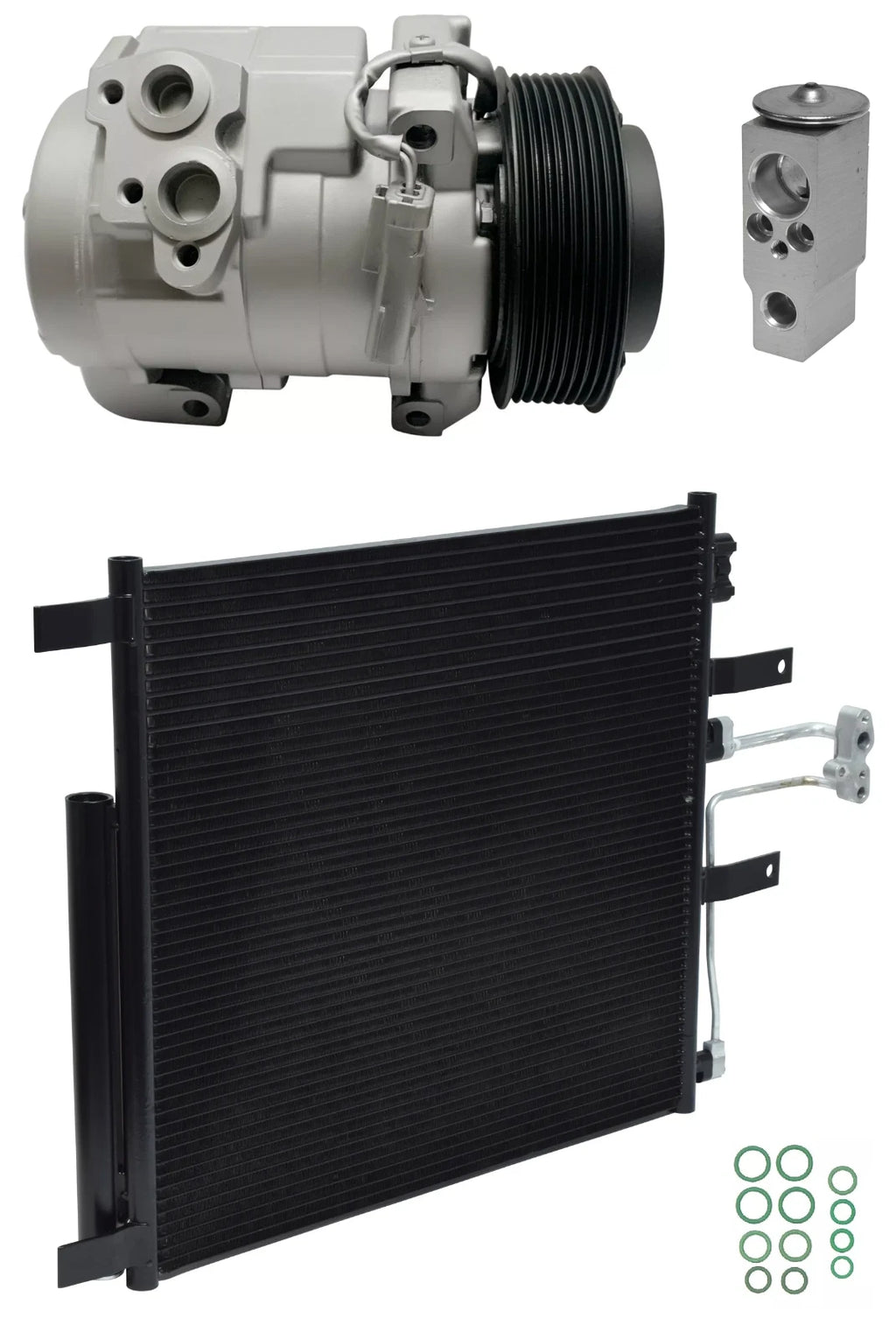 AC Compressor Kit With Condenser for Dodge Ram 4000 6.7L (2010–2010)