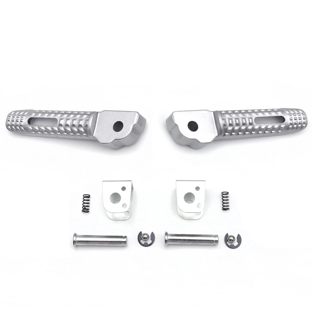 Silver Rear Passenger Foot Pegs for BMW S1000RR (2010–2018)
