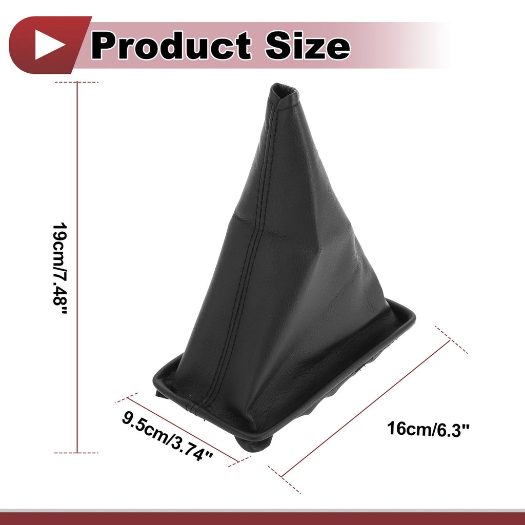 1 Pc Gear Shift Stick Gaiter for Toyota Corolla (2001–2013) Black Faux Leather