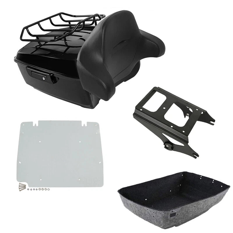 Trunk Backrest Mount Rack Plate for Harley Touring (2009–2013)