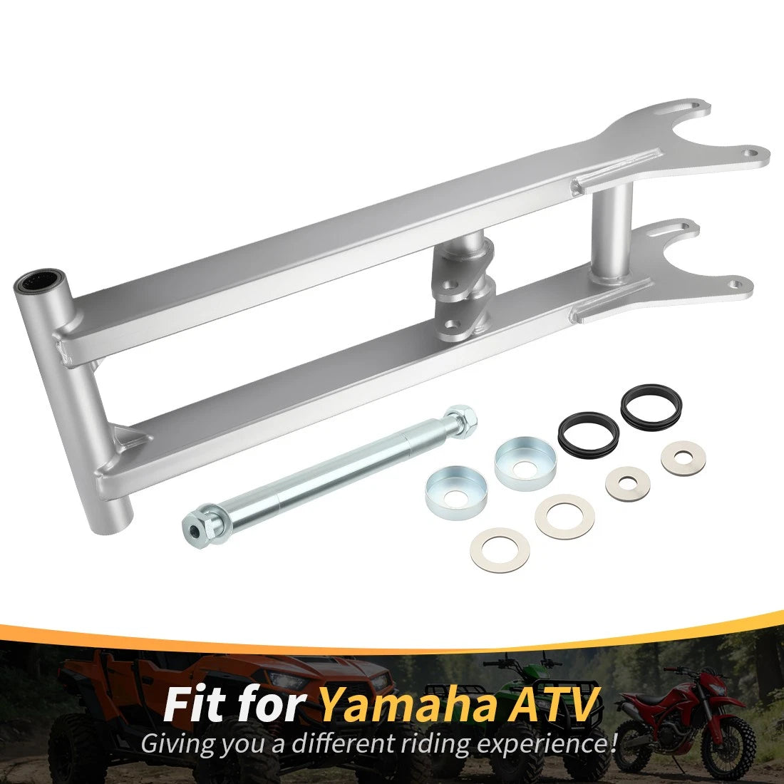 4" Extended Chrome Rear Swing Arm for Yamaha Banshee YFZ 350 (1987–2006)