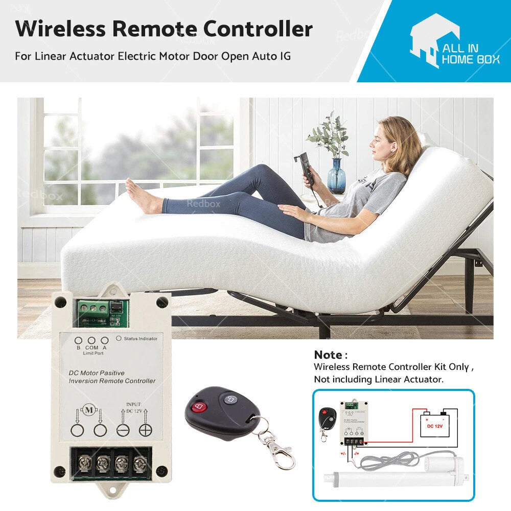 Wireless Remote Controller for Linear Actuator 12V DC 1000N 450mm