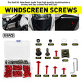 155pcs Red Aluminum Fairing Bolts Kit M5 M6 for Yamaha YZF R1 R6 (1998–2021)