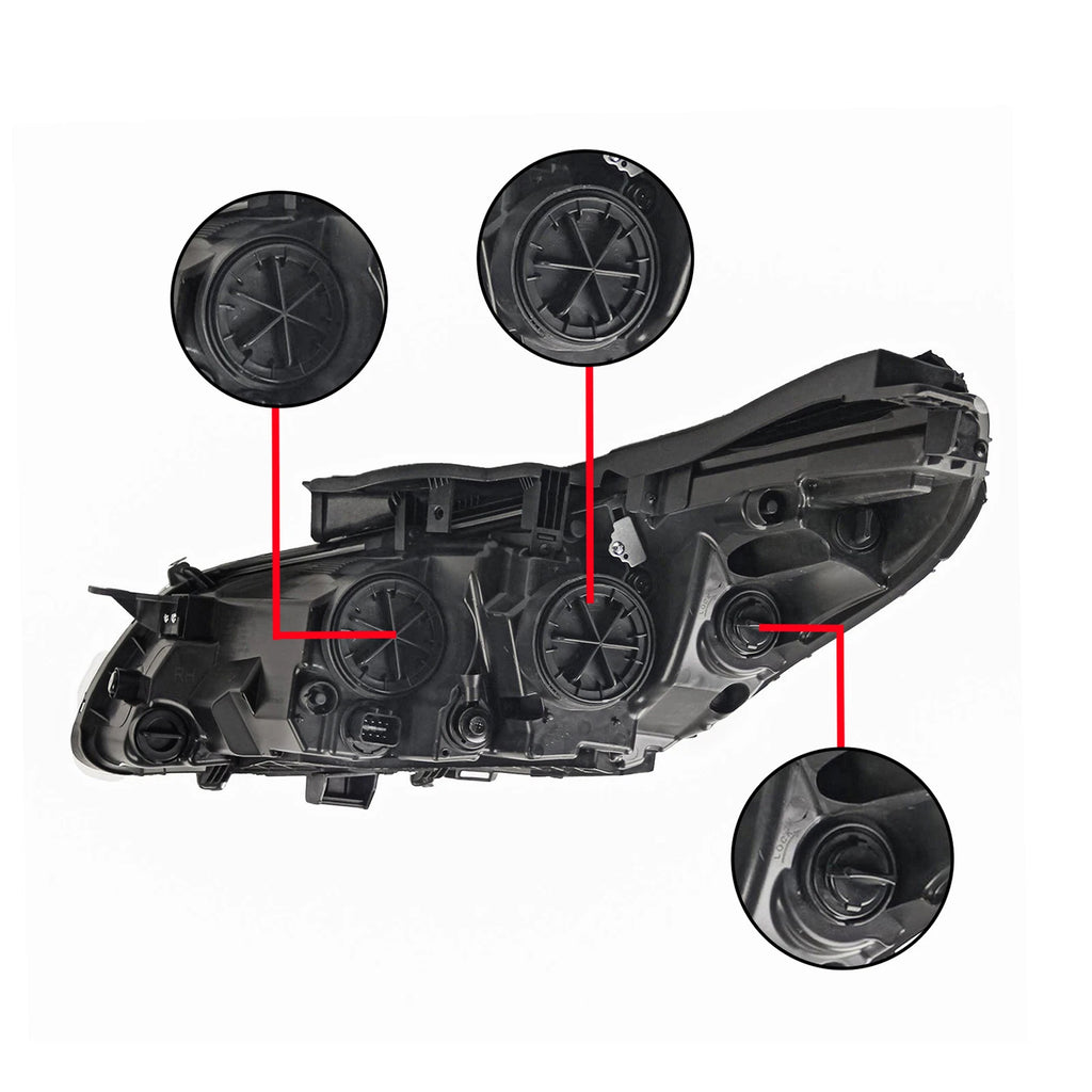 Headlight Assembly for Hyundai Sonata (2015-2017) Halogen Right Passenger