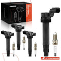 Set of 4 Ignition Coils & Spark Plugs for Chevy Spark 