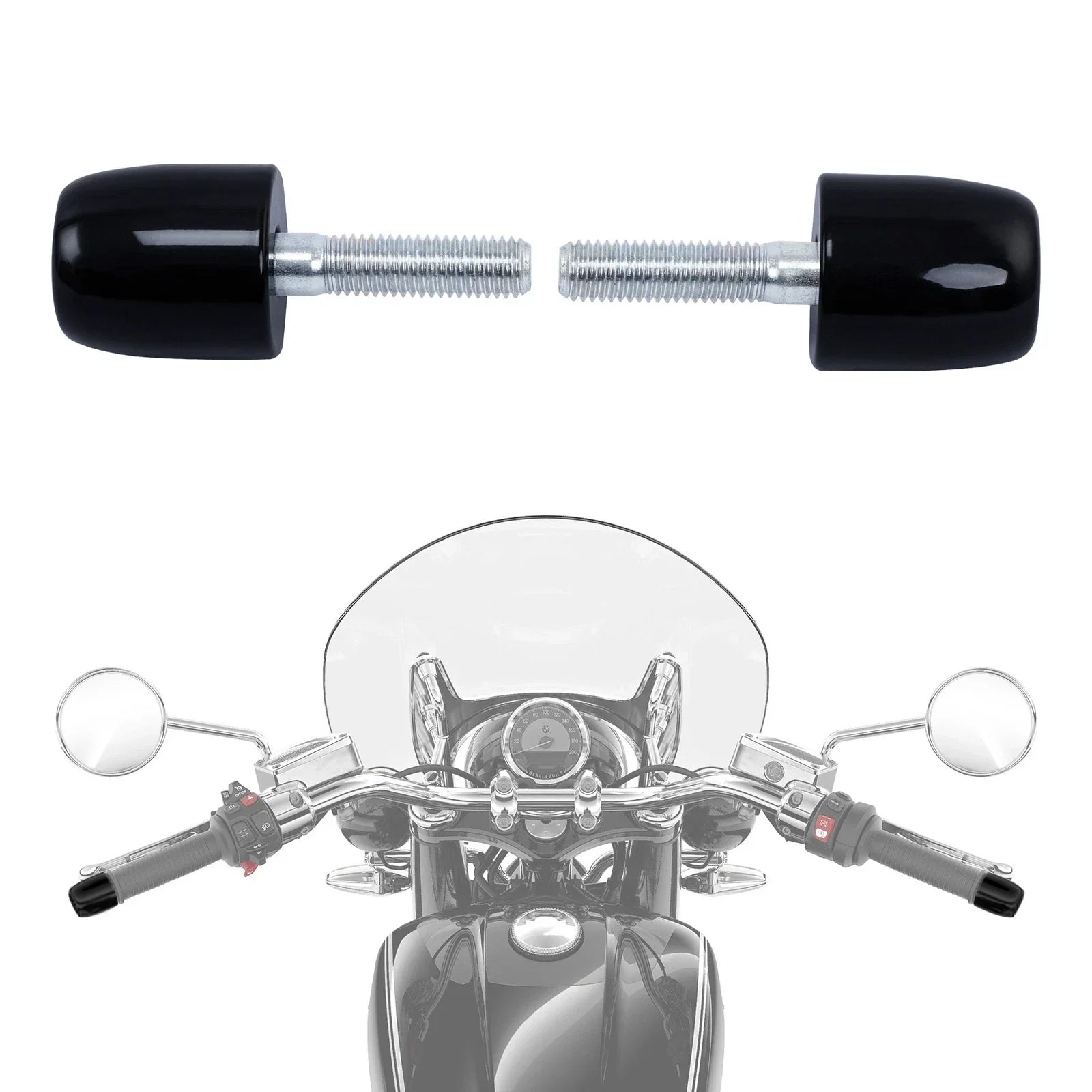 Handlebar Vibration Absorber Caps for BMW R18 (2021-2023)