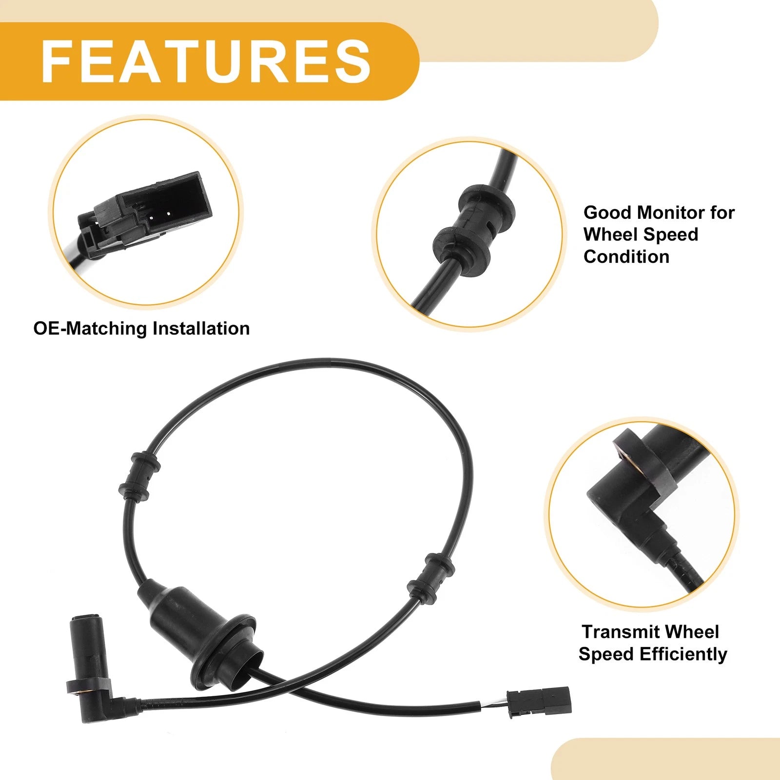 ABS Wheel Speed Sensor No. 2205401017 for Mercedes-Benz S430 (1999–2006)