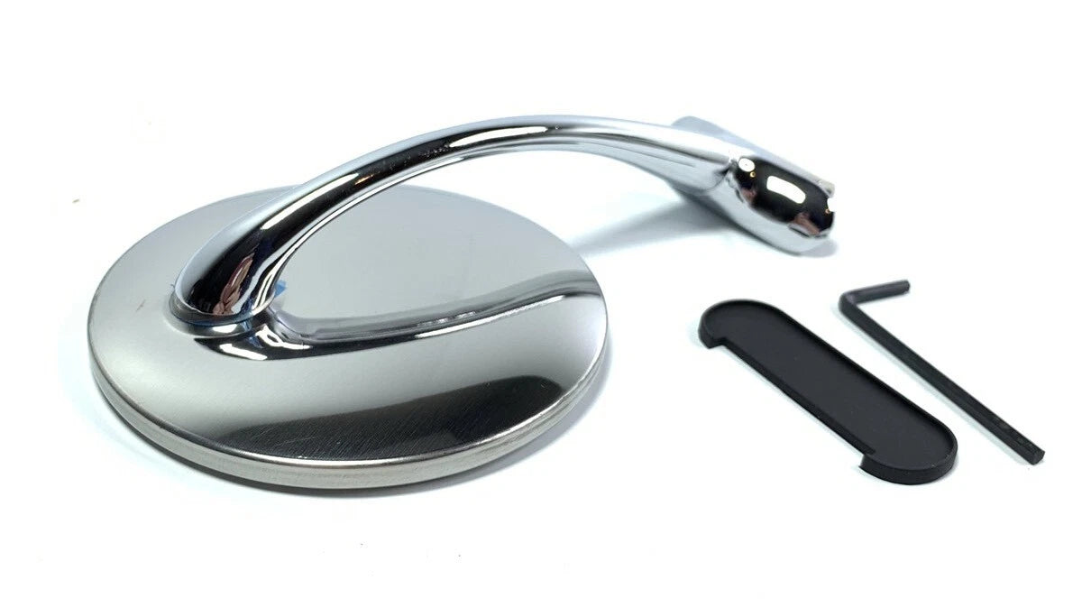 Peep Mirrors Long Arm Style Pair Replacement for Ford Dodge Chevy (Universal)