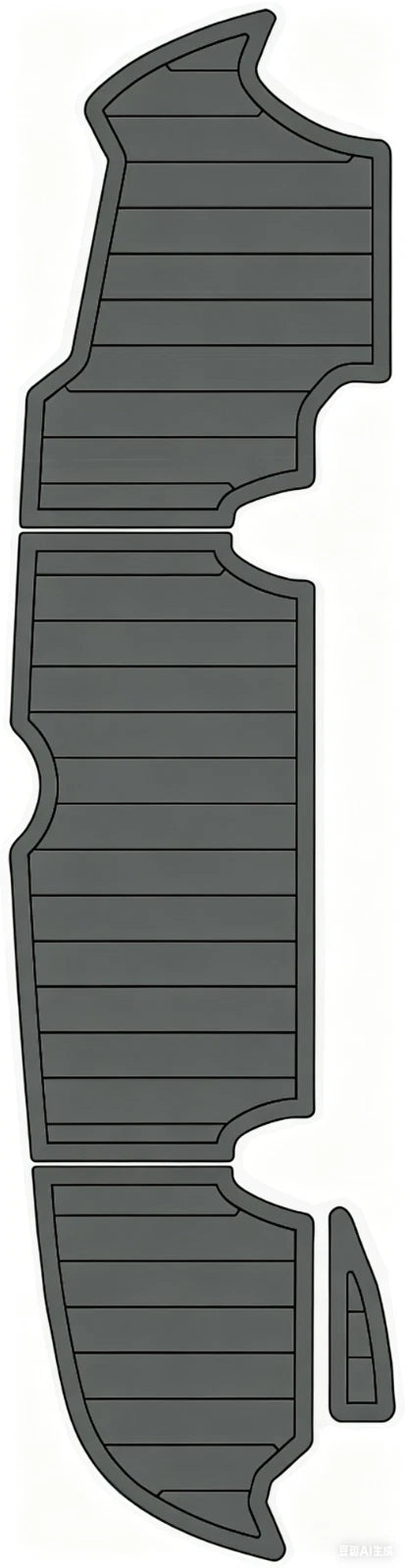 Custom EVA Pad for Sea Ray 260 Sundancer (2005–2008)