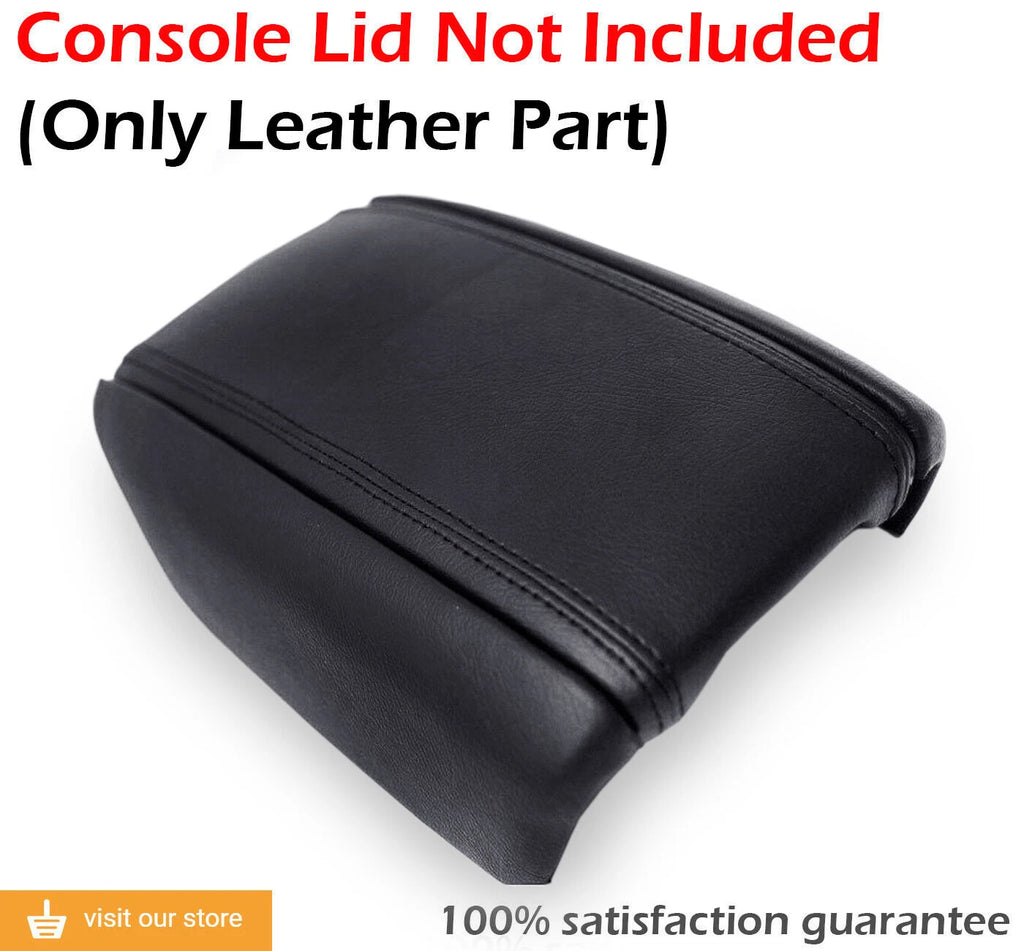 Center Console Lid Armrest Cover for Hyundai Azera (2006–2011) Black PVC Leather