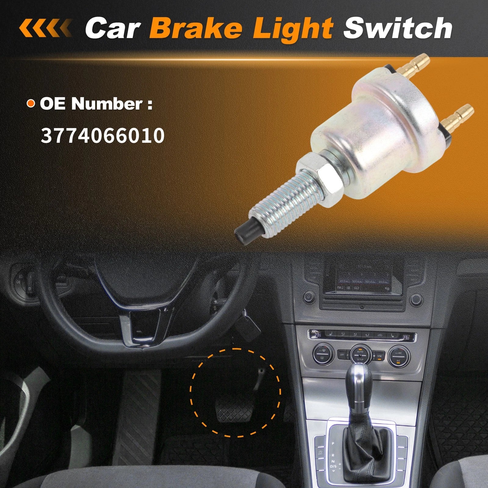 Brake Light Switch for Chevrolet Sprint (1985–1988) 3774066010