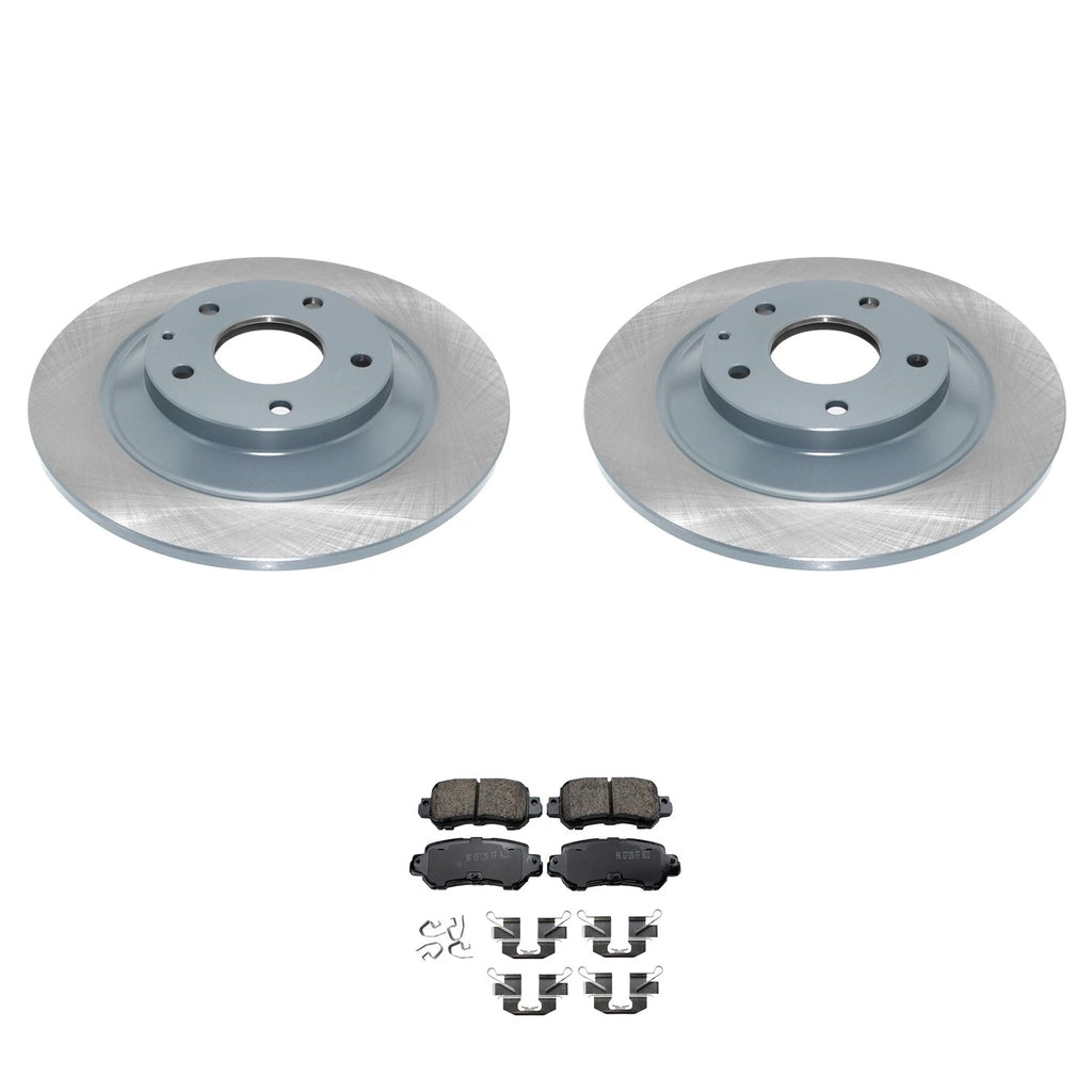 DuraGo Rear Rotors & Akebono ProACT Ceramic Brake Pads Kit for Mazda CX-5 (2013–2021)