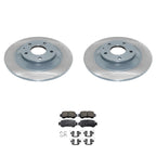 DuraGo Rear Rotors & Akebono ProACT Ceramic Brake Pads Kit for Mazda CX-5 (2013–2021)