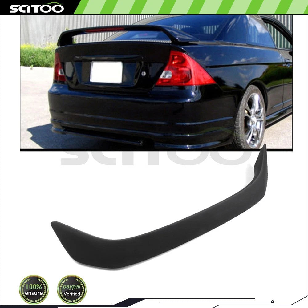 Trunk Spoiler Wing for Honda Civic 2D Coupe (2001–2005) ABS Plastic
