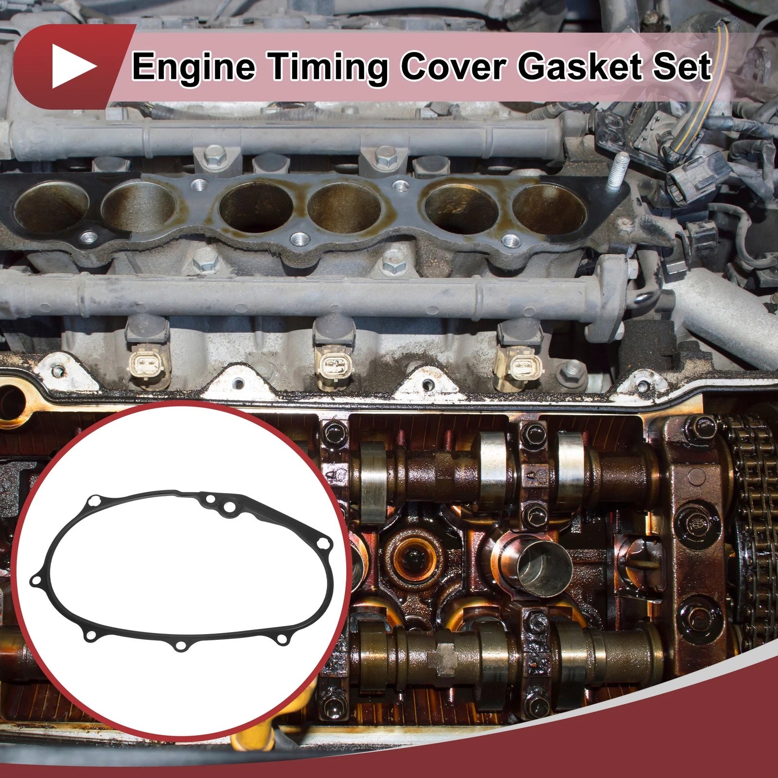 Engine Timing Cover Gasket Set for Audi A3 2.0L L4 (2006–2008)