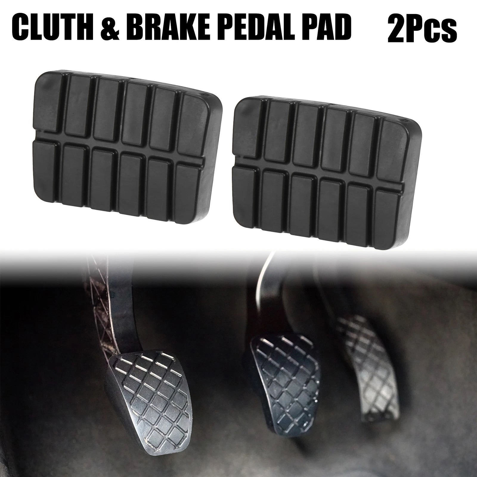 2X Anti-Slip Clutch Brake Pedal Cover for Nissan Sentra D21 (1986–1994)