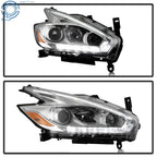 Halogen Headlight with LED DRL Projector Chrome for Nissan Murano (2017)