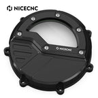 NICECNC Billet Clear Clutch Cover for KTM 990 Adventure/R/S, 990 SMR, 990 SMT (2006–2016)