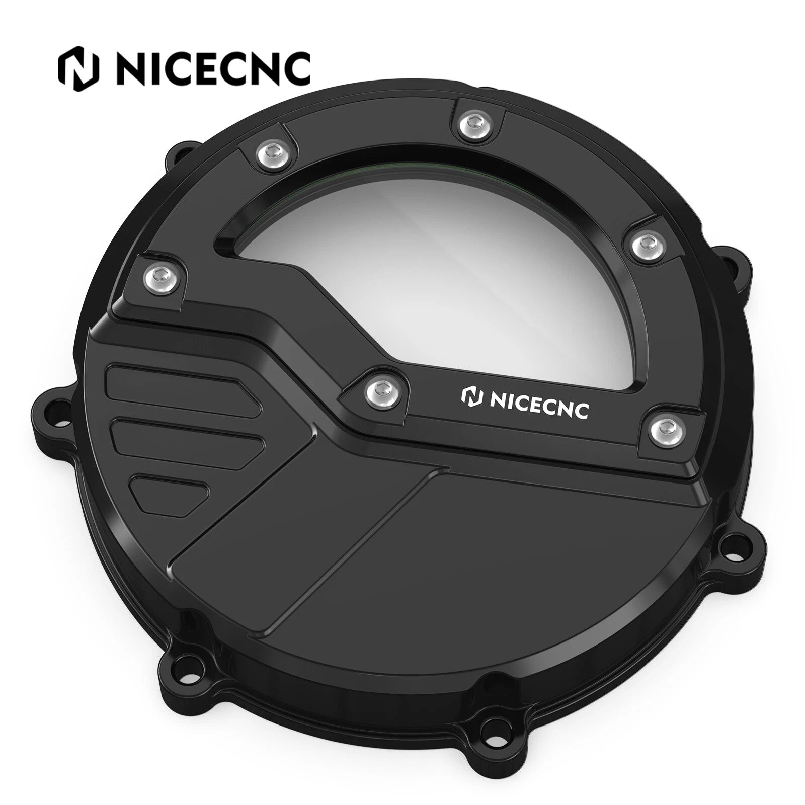 NICECNC Billet Clear Clutch Cover for KTM 990 Adventure/R/S, 990 SMR, 990 SMT (2006–2016)