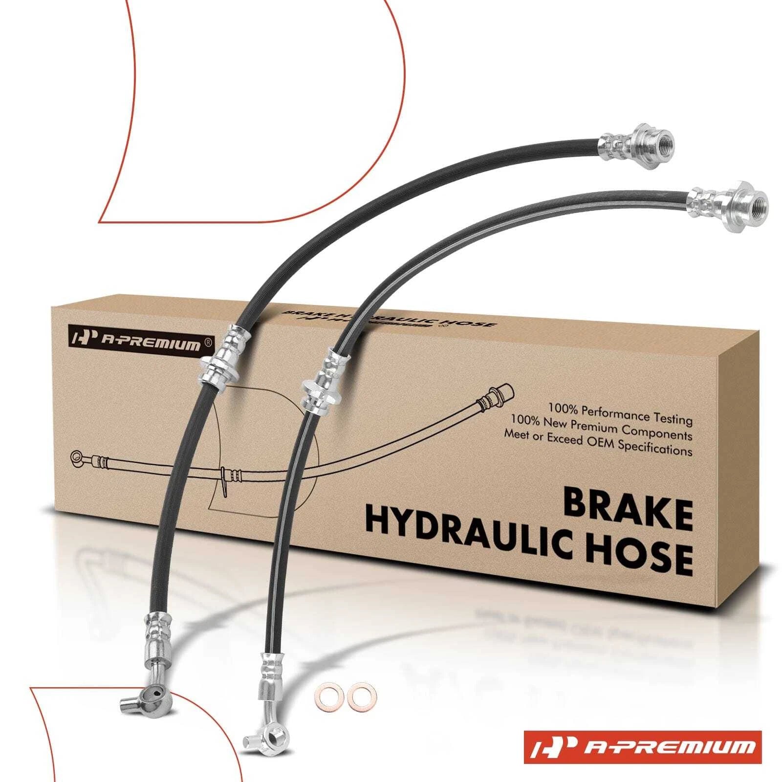2X Front Brake Hydraulic Hose for Nissan Murano (2015–2019)