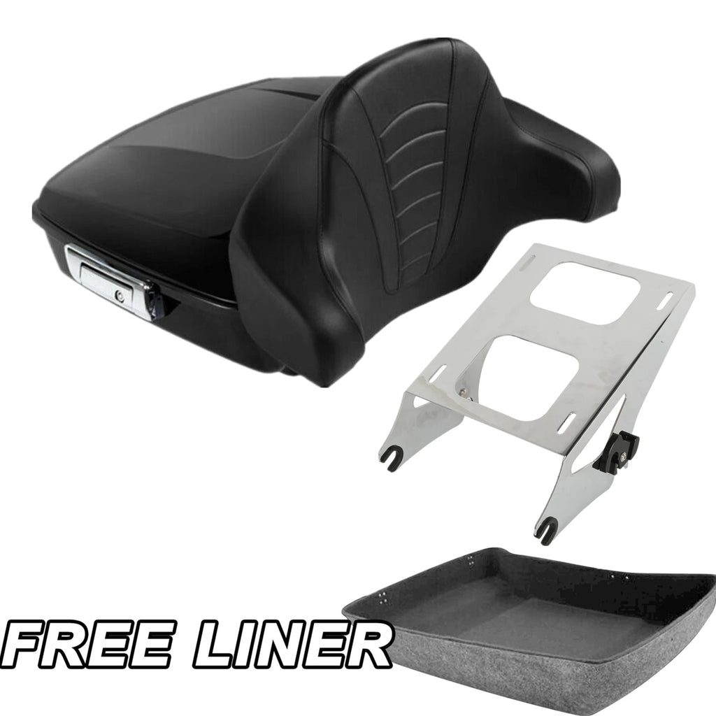 Matte Chopped Trunk Pad Mount for Harley Road Glide (2014–2025)
