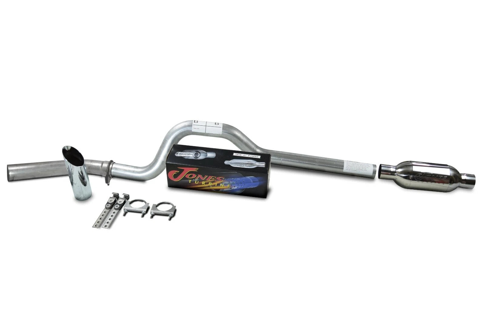 Single 3" Exhaust Kit for Ford F-150 (1998–2003) Jones Turbine Slash Exit