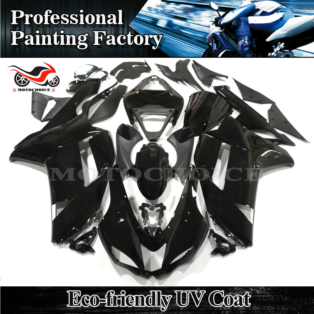Fairing Kit for Kawasaki Ninja ZX6R (2007–2008) Gloss Black ABS Bodywork
