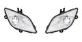 Single LED Fog Light Lamps Chrome Replacement for Freightliner Cascadia (2018–2024)