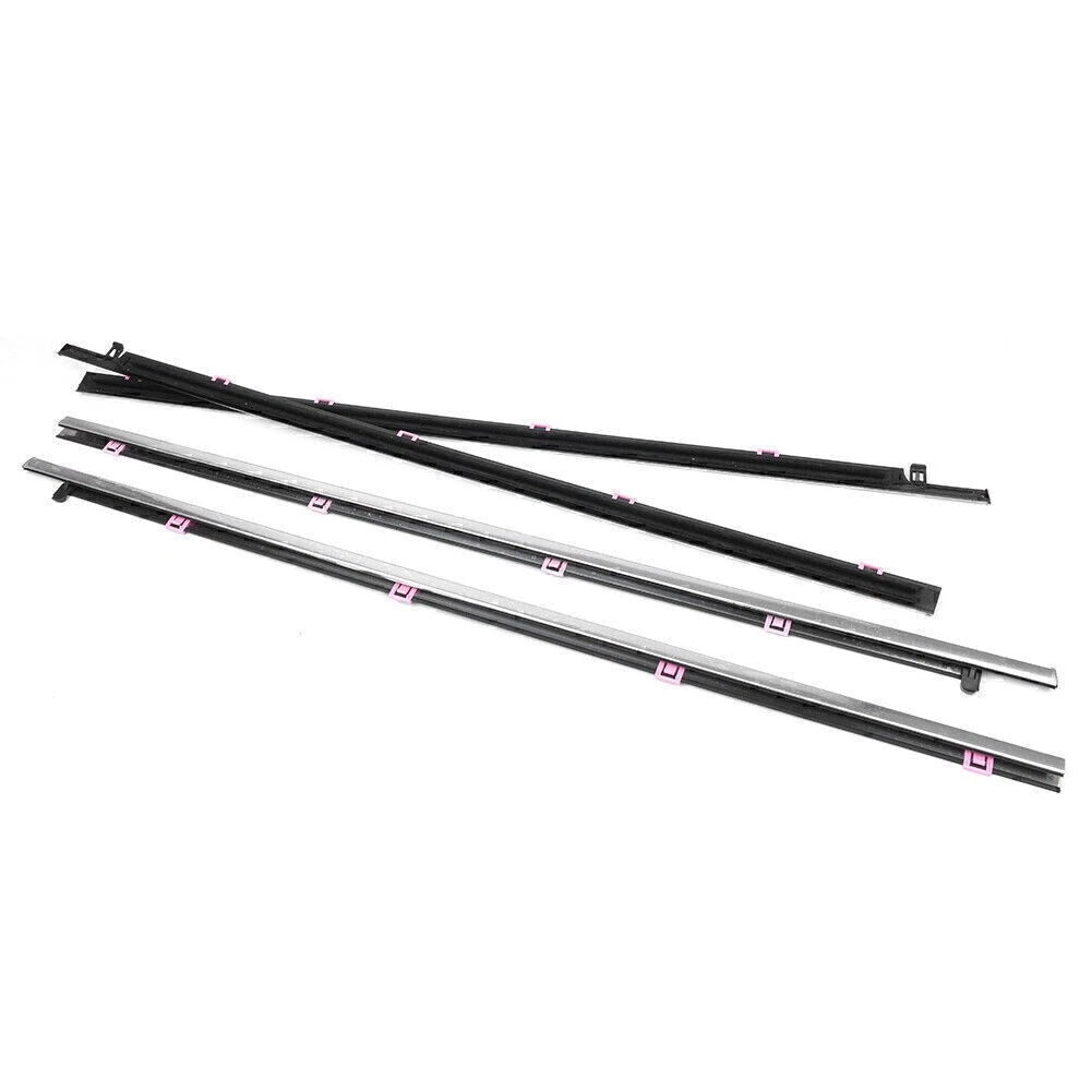 Set of 4 Outside Window Moulding Trims Weather-strips for Honda Accord (2013–2017)