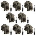 Set of 8 Ignition Coils & 8 Spark Plugs for Chevy GMC 8.1 VIN G (2001–2006)