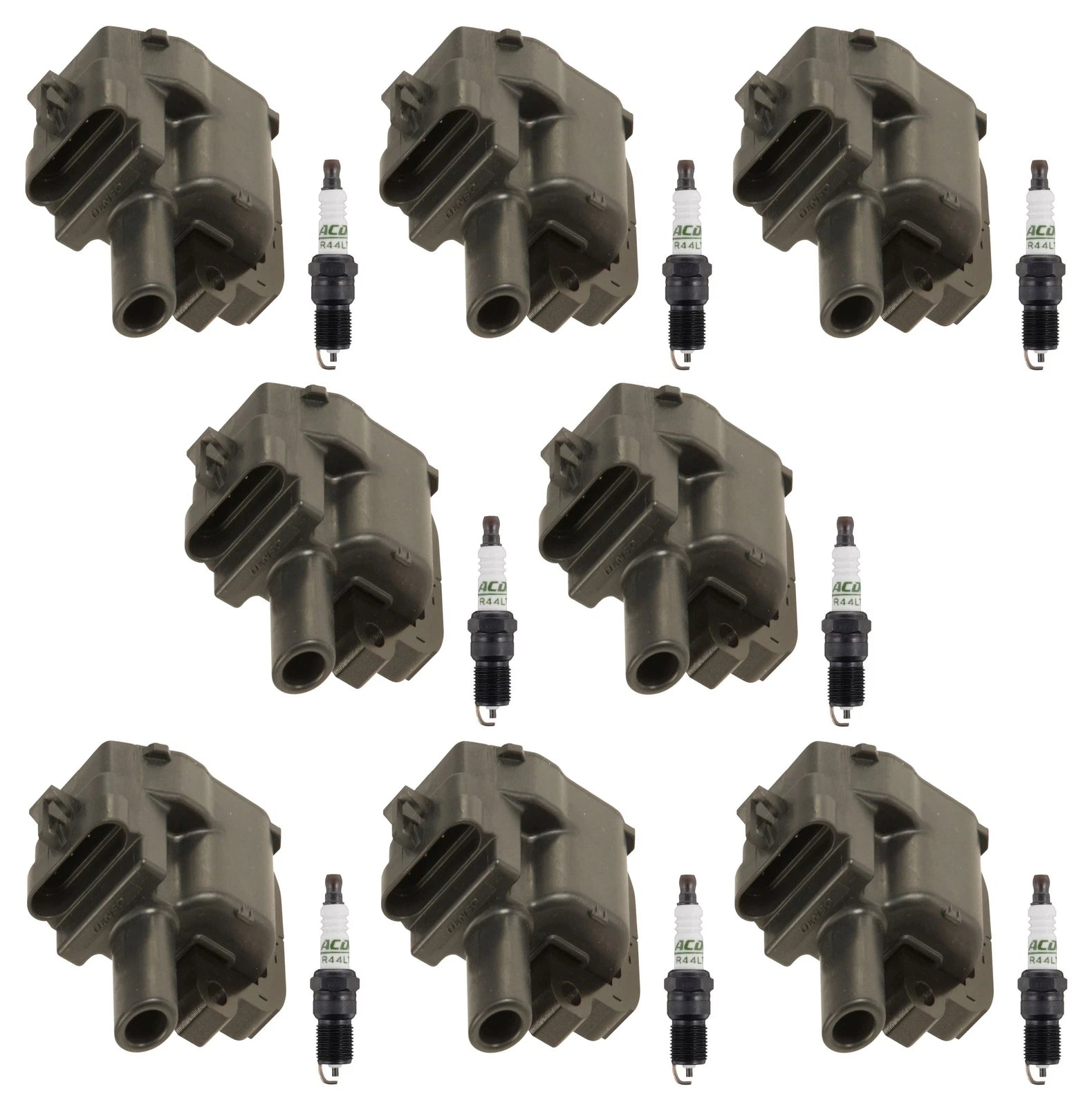 Set of 8 Ignition Coils & 8 Spark Plugs for Chevy GMC 8.1 VIN G (2001–2006)