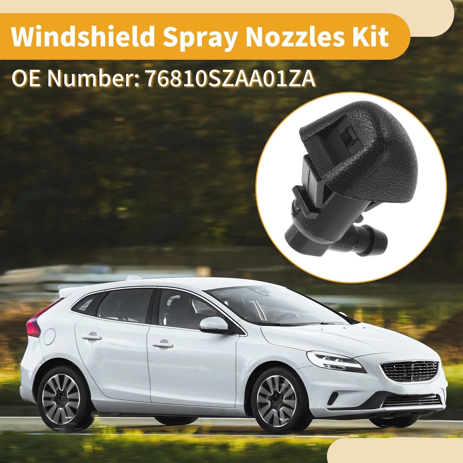 Windshield Washer Nozzle Kit for Honda Pilot (2009–2014) No. 76810SZAA01ZA