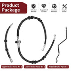 Front Brake Hose Line & Pipe Kit for Honda Sportrax 250 TRX250EX (2001–2005)