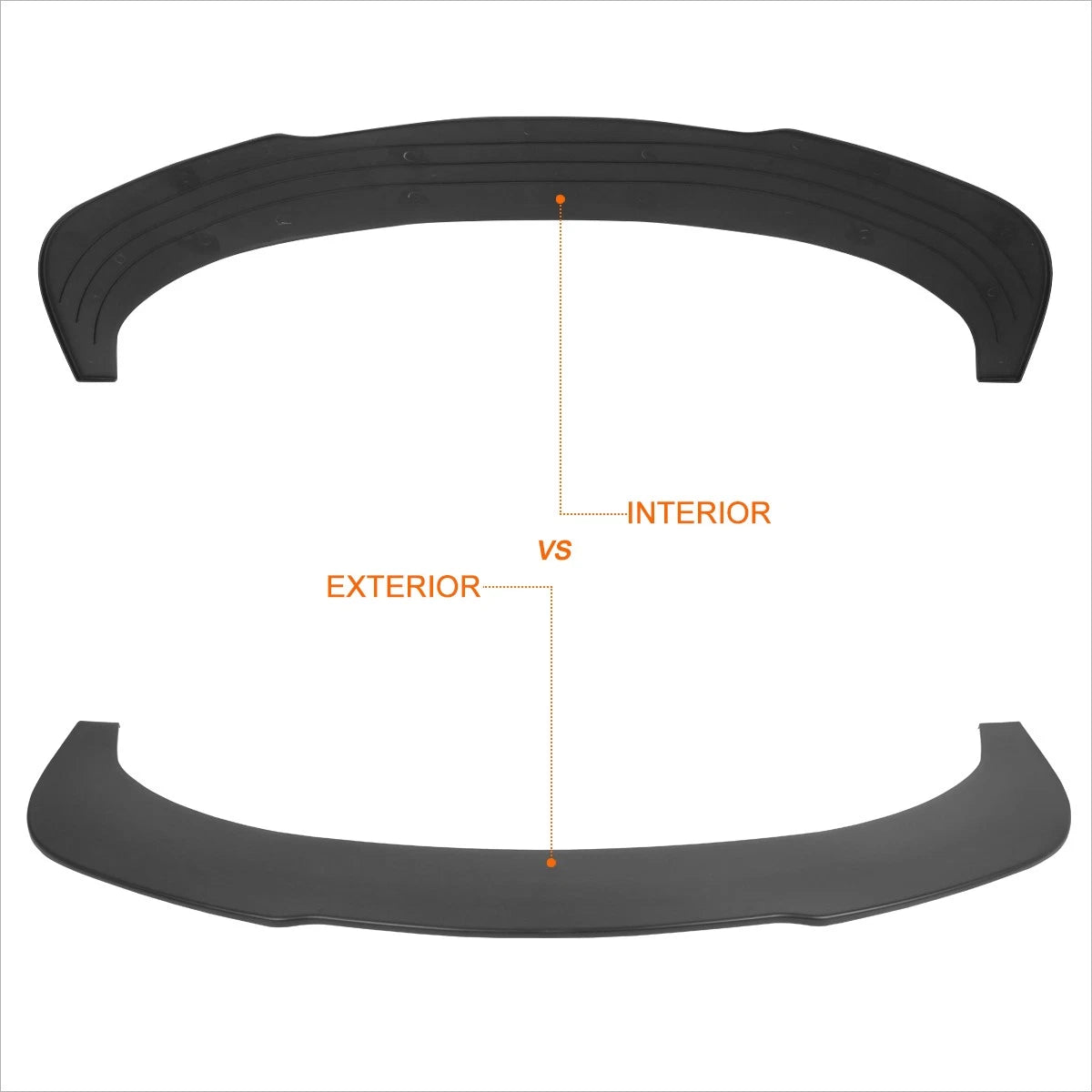 Front Lower Bumper Lip Splitter Spoiler for Universal Fit (66")