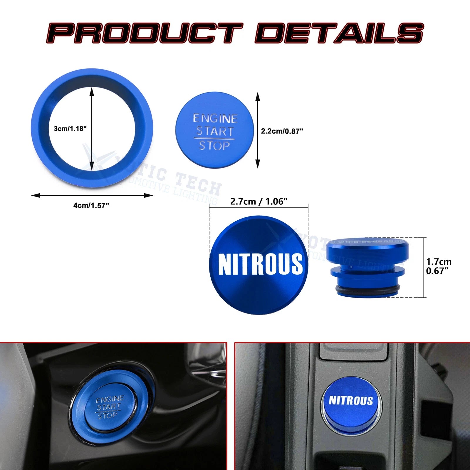 Nitrous Button Trim for Honda Civic 11th Gen (2022-2025)