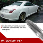 Set of 2 Clear Chrome Side Marker Lights for Lexus SC430 (2002–2010)