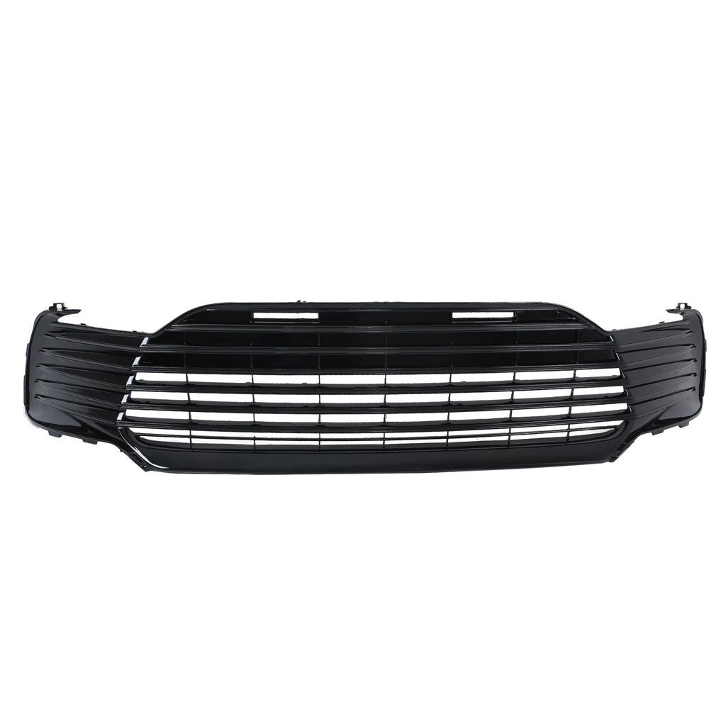 Set of 2 Front Upper Lower Grille Strip Trim for Toyota Camry (2021–2022) Gloss Black