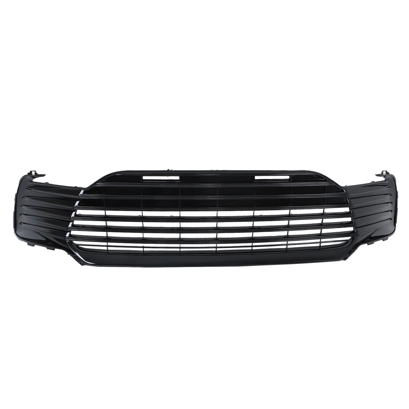 Set of 2 Front Upper Lower Grille Strip Trim for Toyota Camry (2021–2022) Gloss Black