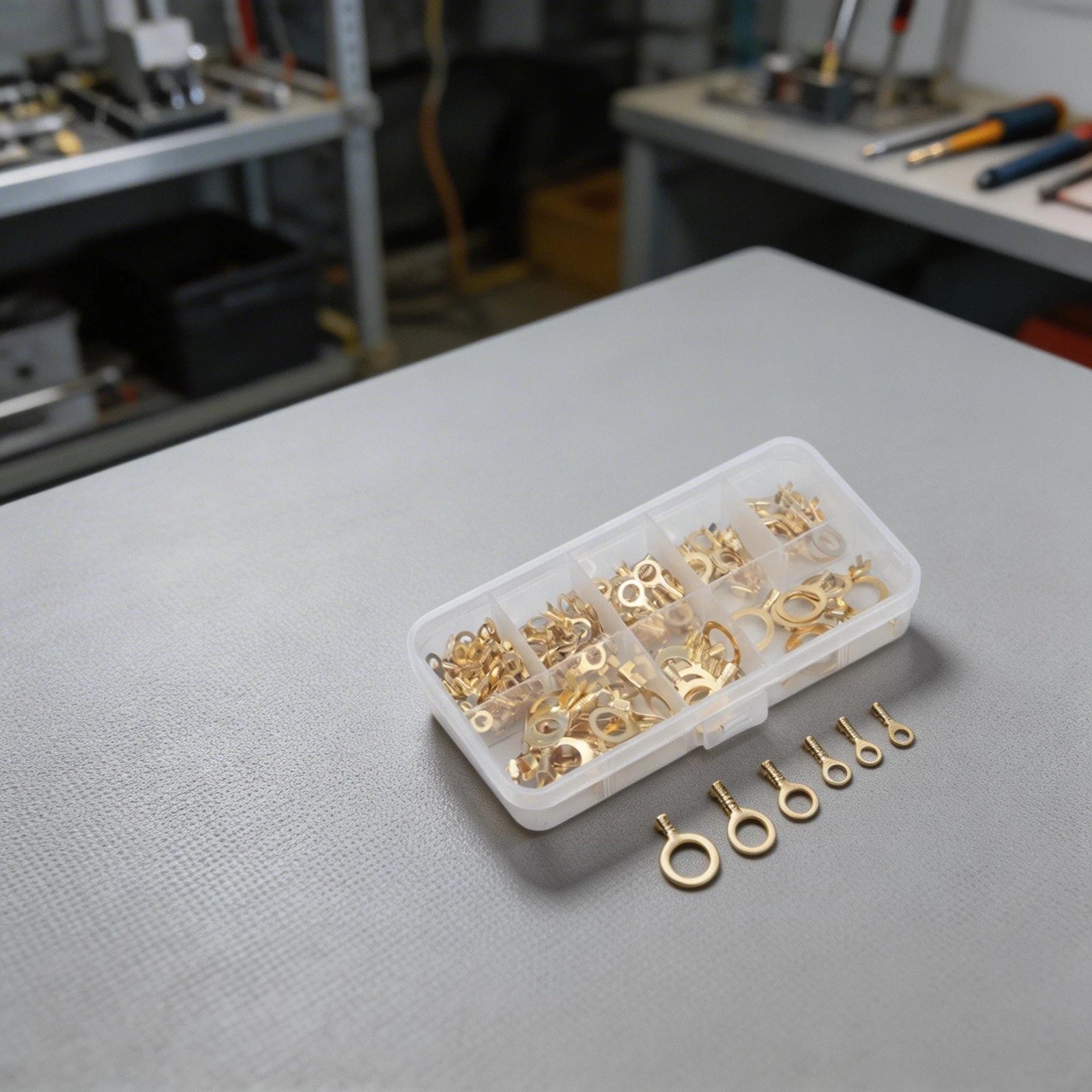 Brass Ring Cable Lug Eye Terminal for DIY Projects