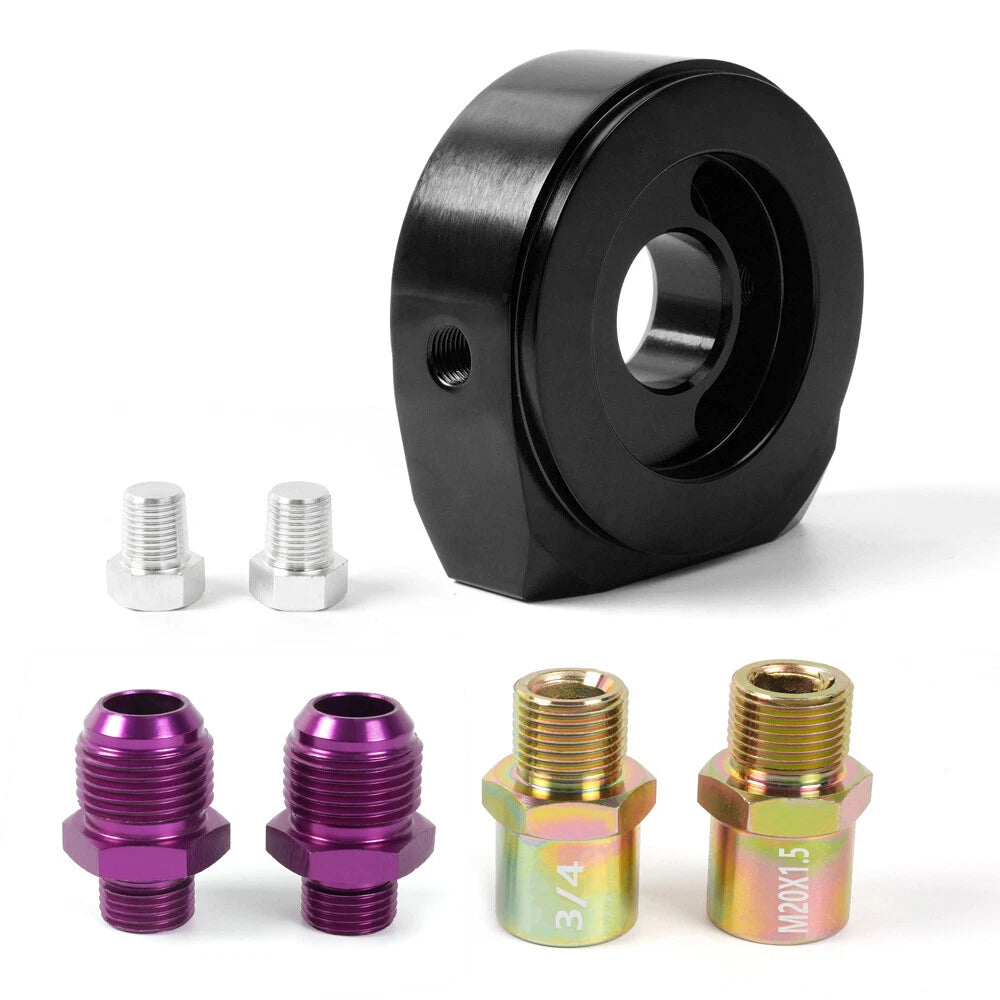 Aluminum Oil Filter Sandwich Adapter for Gauge Sensor