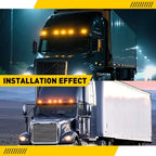 5PCS Amber LED Cab Roof Clearance Lights for Freightliner Volvo (EXV)