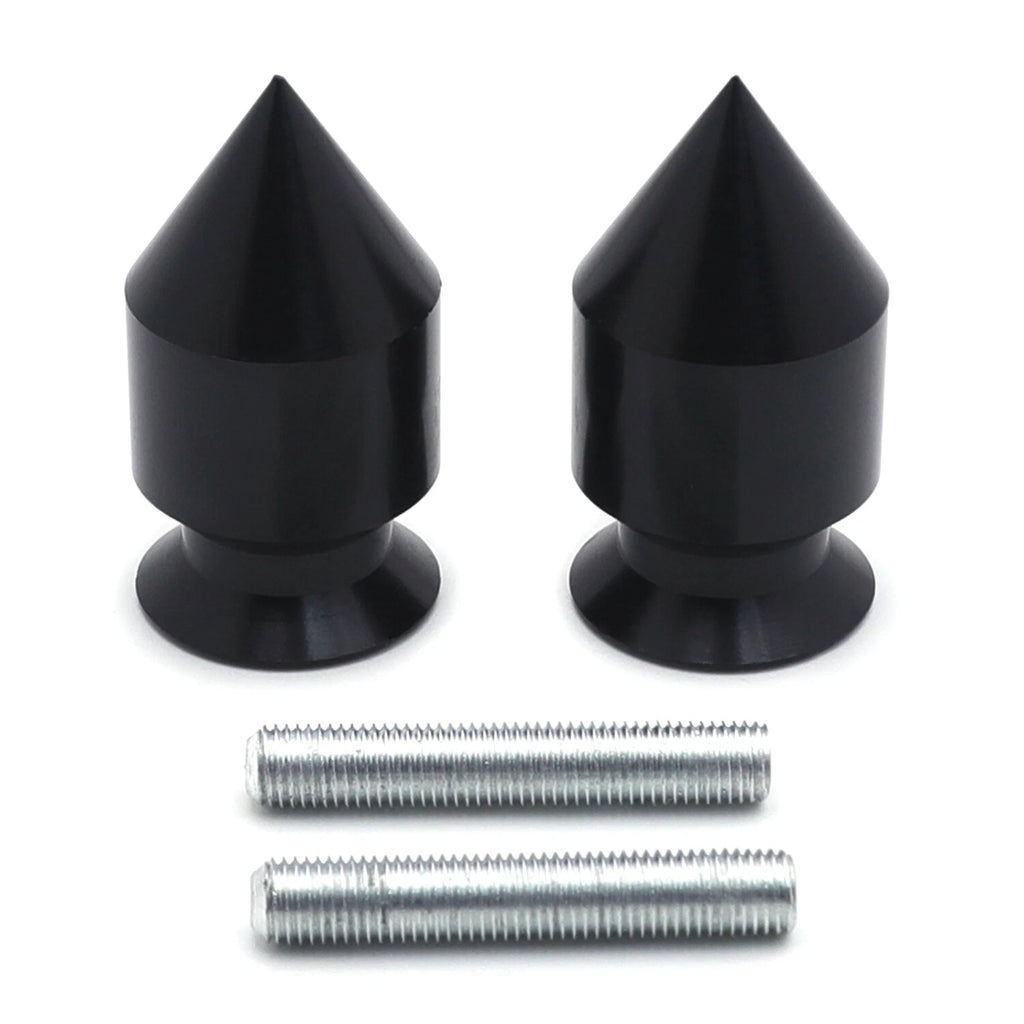 Black Spike Swingarm Spool 10mm for Kawasaki ER-6N (2009–2010) Ninja 250R (2008–2011)