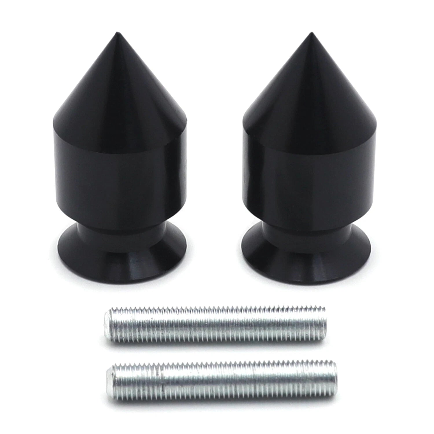 Black Spike Swingarm Spool 10mm for Kawasaki ER-6N (2009–2010) Ninja 250R (2008–2011)