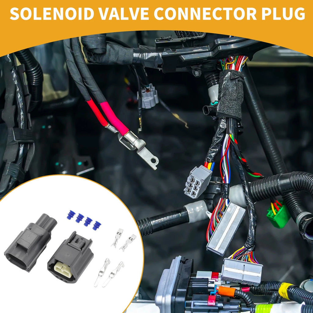 2 Pin Solenoid Valve Connector Plug for Toyota 