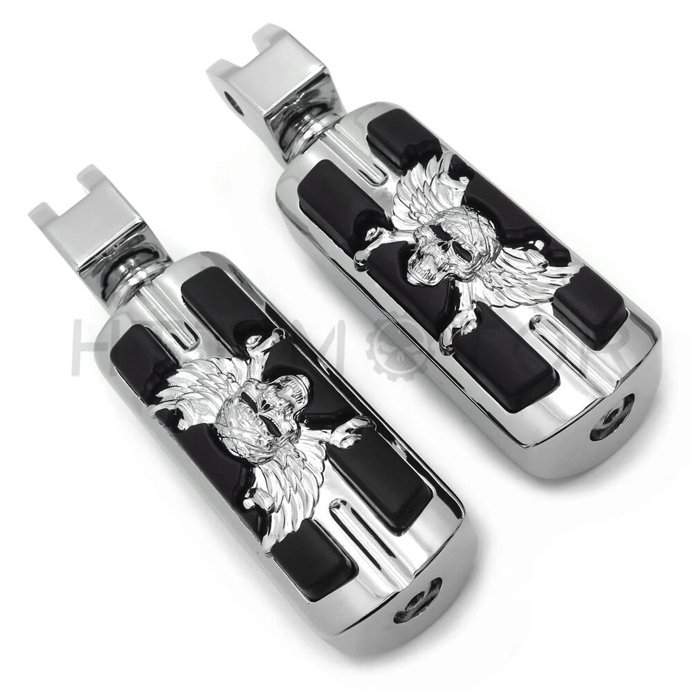 Pirate Skull Footpeg for Yamaha V-Star 1100 650 Stryker V-Max Virago Bolt (2000–2023)